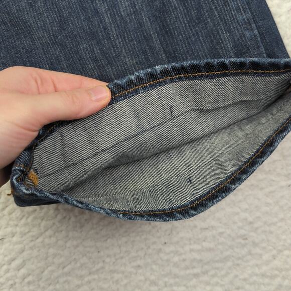 Lucky Brand‎ 181 Relaxed Straight Leg Jeans Dark Wash Men's Size 34 Short Rigid - Picture 10 of 10